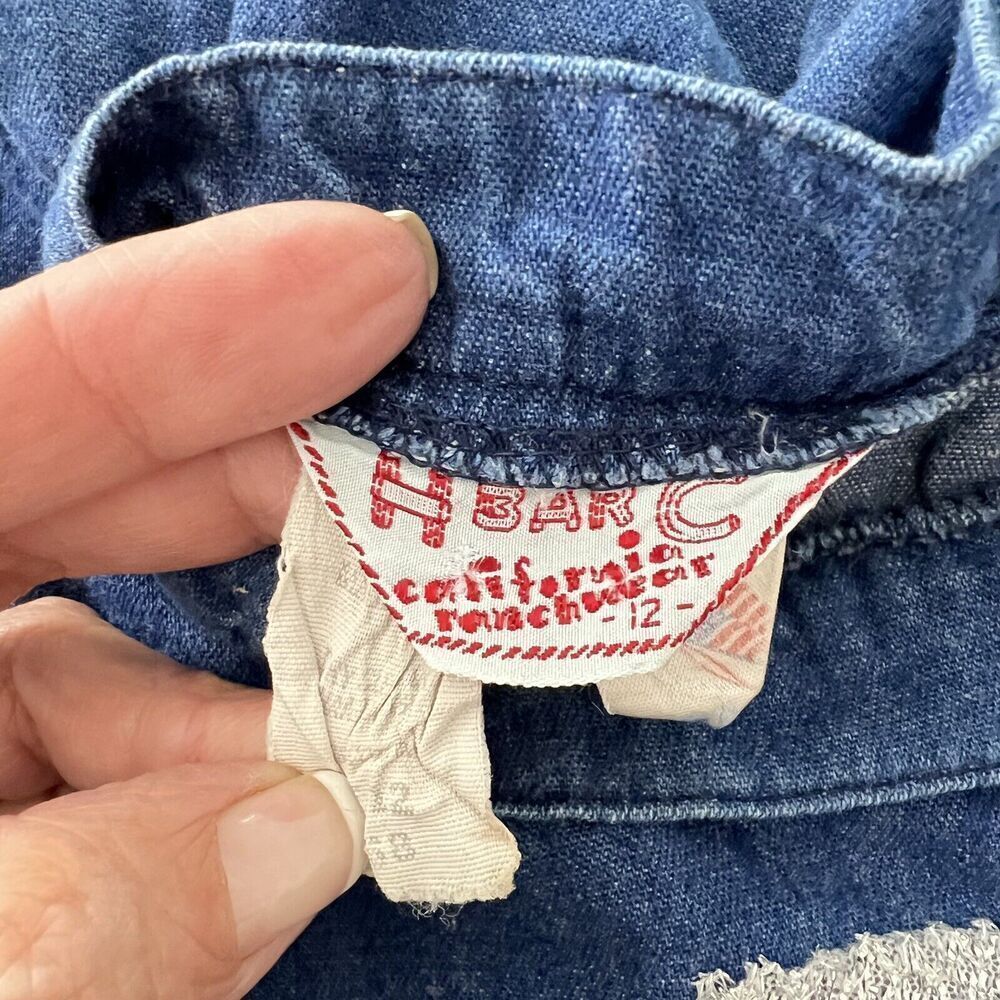 Vtg H Bar C Ranchwear California Prairie Skirt USA Midi Sz 12 Western Embroidery - Picture 11 of 13